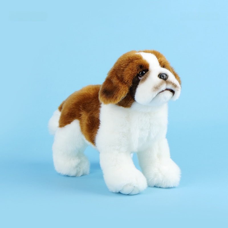 Amber Fable Brown and White Bulldog Plush Toy