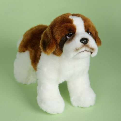 Amber Fable Brown and White Bulldog Plush Toy