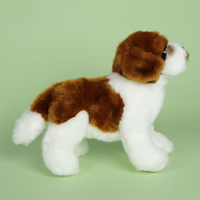 Amber Fable Brown and White Bulldog Plush Toy