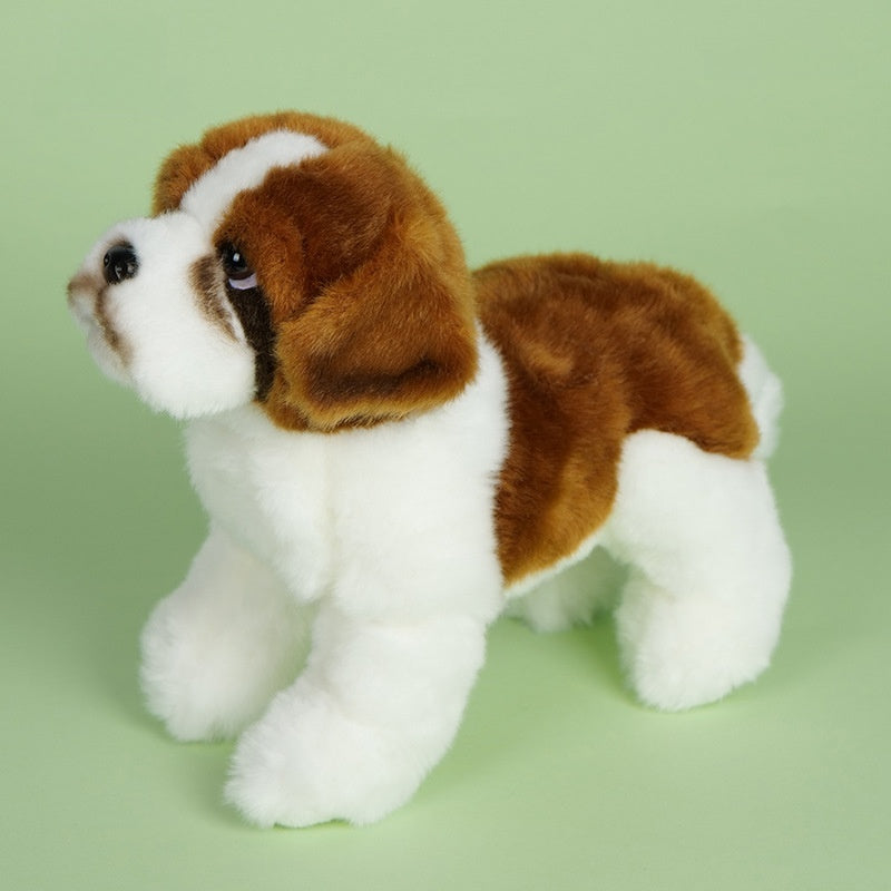 Amber Fable Brown and White Bulldog Plush Toy