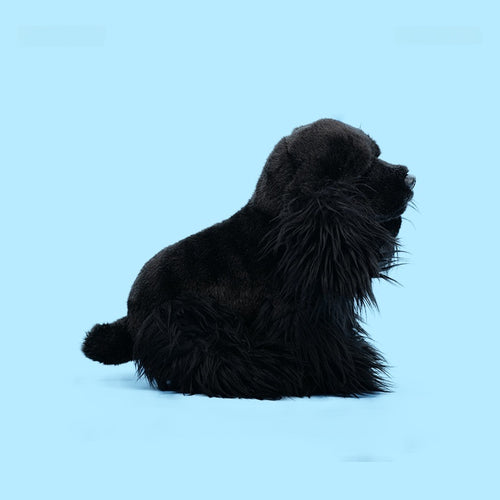 Amber Fable Black Poodle Plush Stuffed Dog