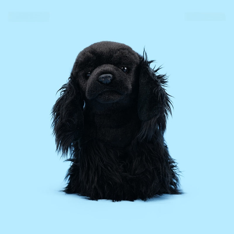 Amber Fable Black Poodle Plush Stuffed Dog