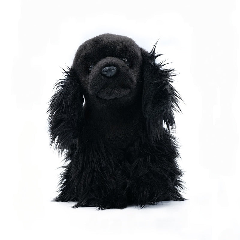 Amber Fable Black Poodle Plush Stuffed Dog
