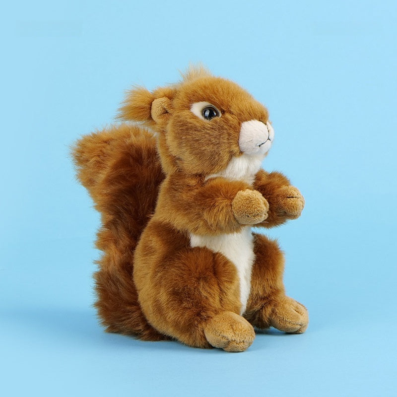 Amber Fable Cute Sitting Squirrel Plush Toy