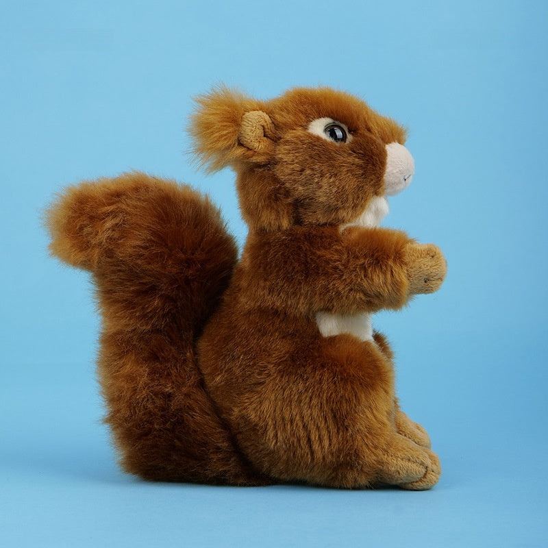 Amber Fable Cute Sitting Squirrel Plush Toy