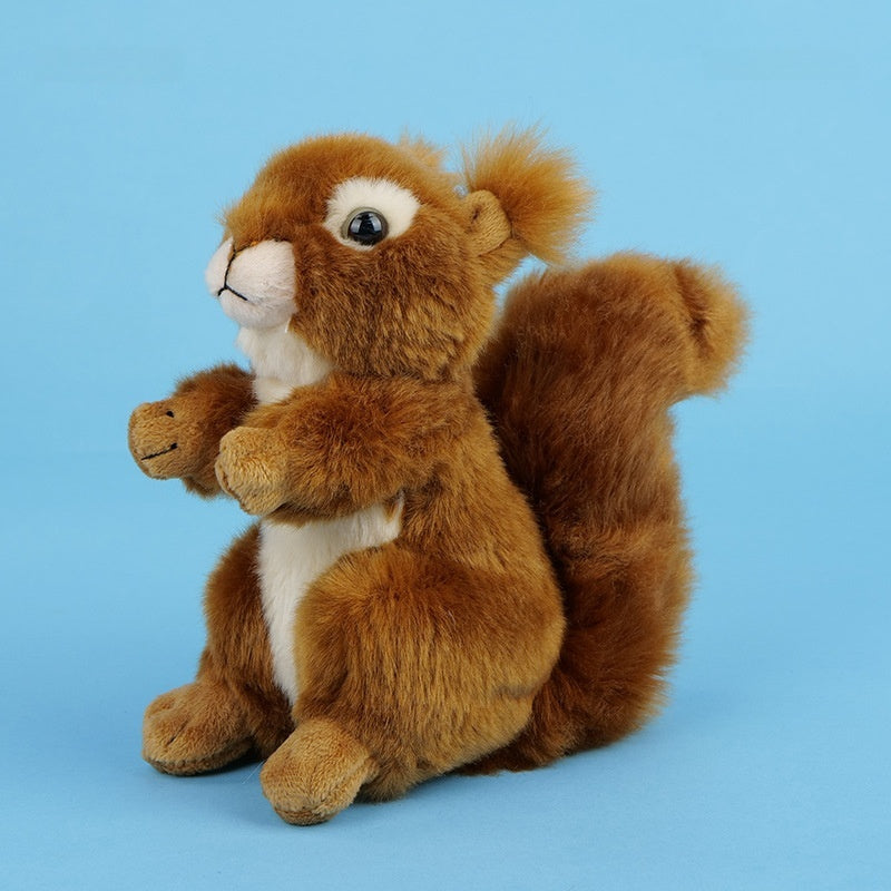 Amber Fable Cute Sitting Squirrel Plush Toy