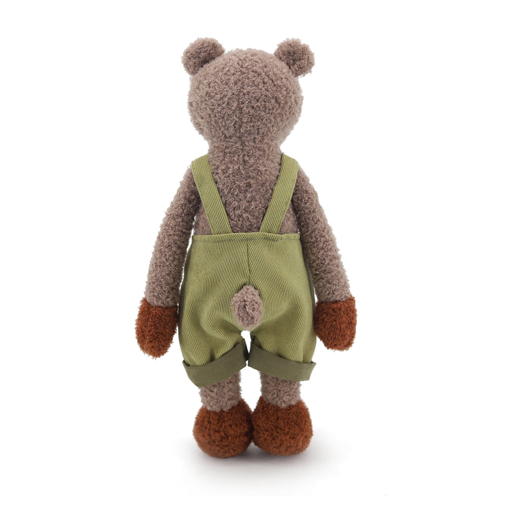 Amber Fable Bear in Green Overalls Plush Toy