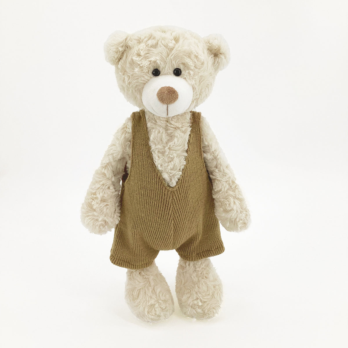 Amber Fable Teddy Bear in Brown Vest Plush Toy