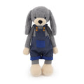 Amber Fable Dog in Blue Overalls Plush Toy