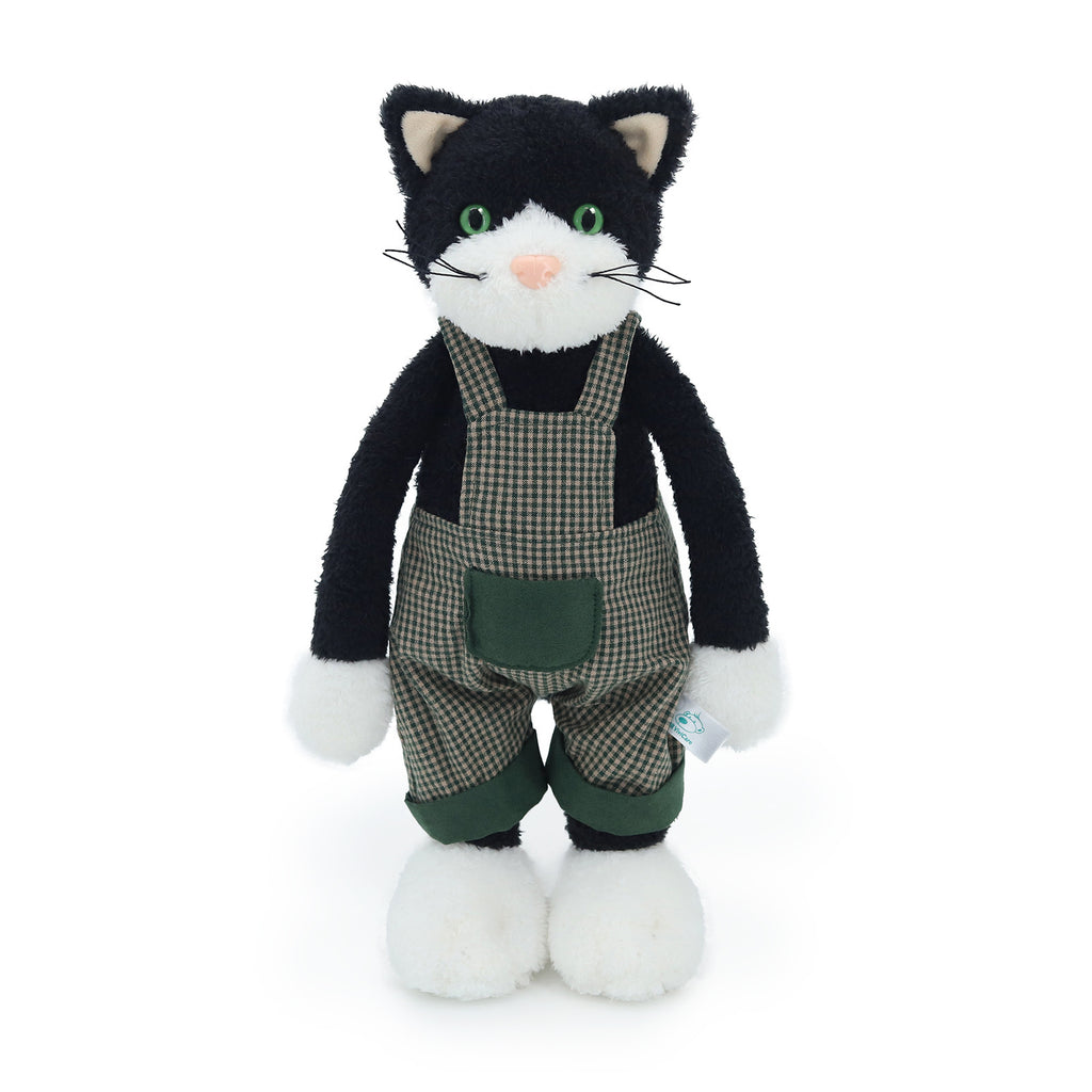 Amber Fable Cat in Overalls Plush Toy