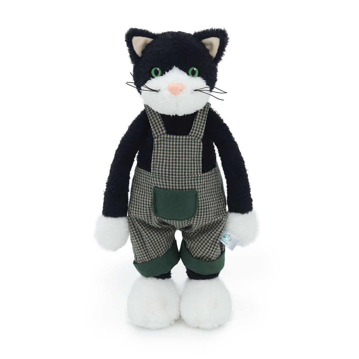 Amber Fable Cat in Overalls Plush Toy