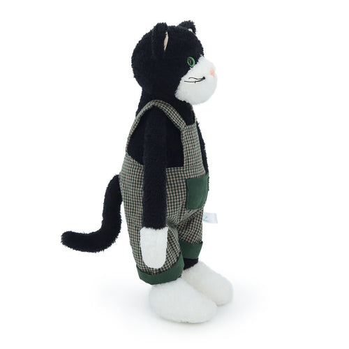 Amber Fable Cat in Overalls Plush Toy