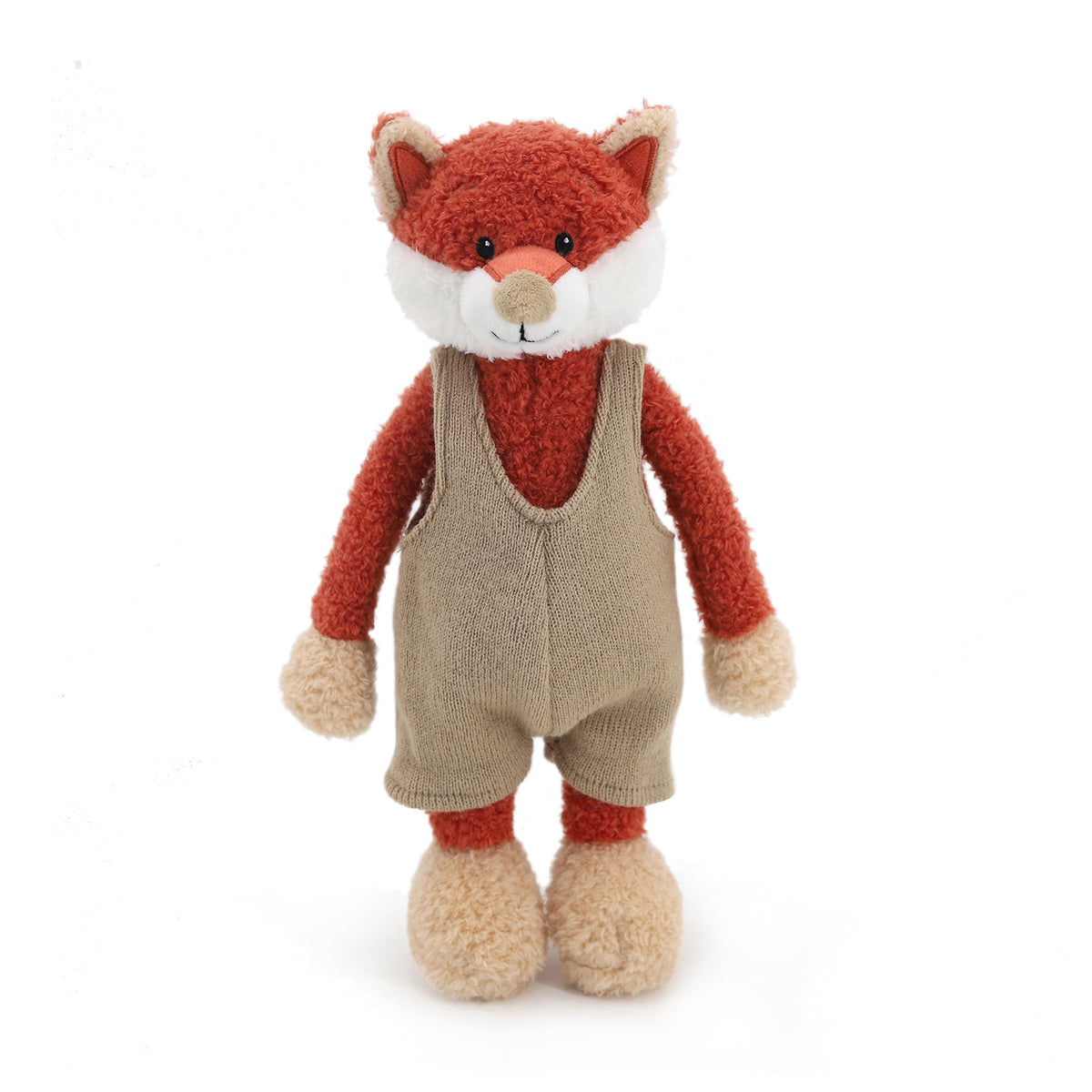 Amber Fable Fox in Red Shirt and Overalls Plush Toy