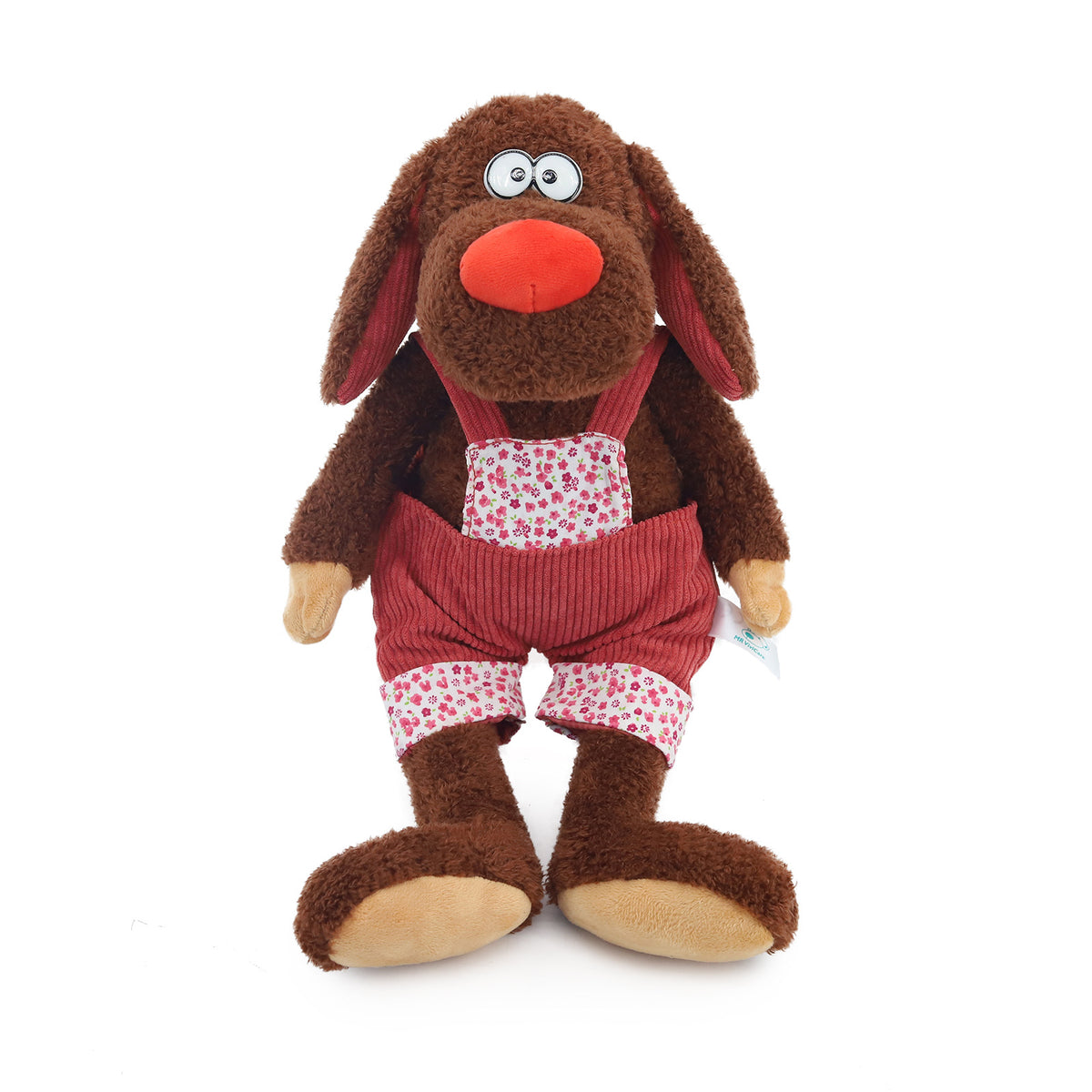 Amber Fable Hound Dog in Red Outfit Plush Toy
