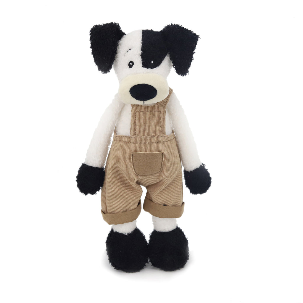 Amber Fable Border Collie in Overalls Plush Toy