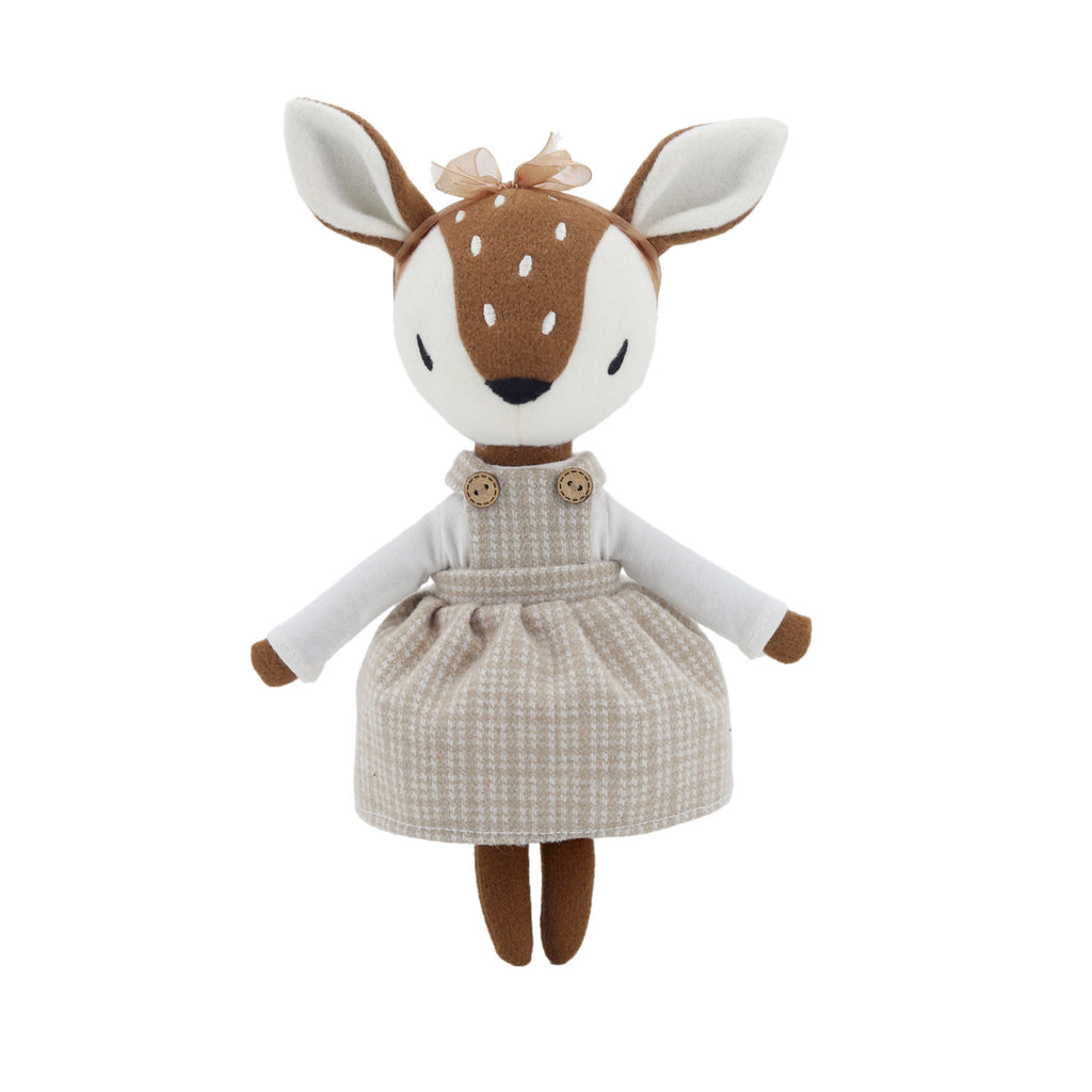 Amber Fable Deer Fawn in Dress Plush Toy