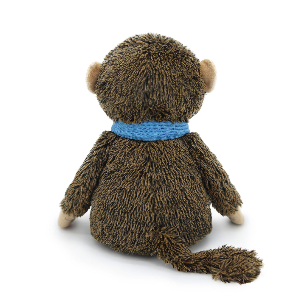 Amber Fable Monkey with Blue Scarf Plush Toy